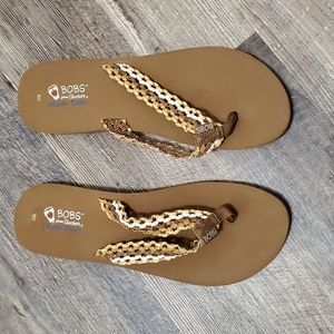 Bobs Plush Foam Flip Flops Size 11